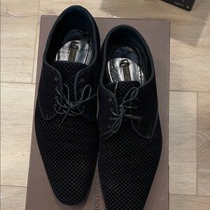 Louis Vuitton Textured Black Oxfords